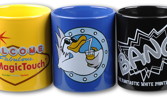 heat transfer coloured mugs