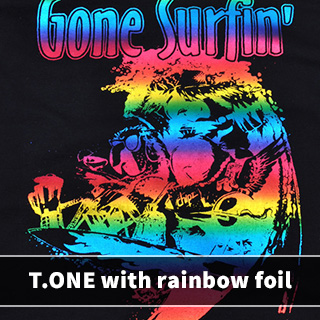 T.ONE with rainbow foil